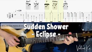 Sudden Shower (Eclipse) Ost. Lovely Runner Reff | Fingerstyle Guitar Tutorial with Tabs+Chords