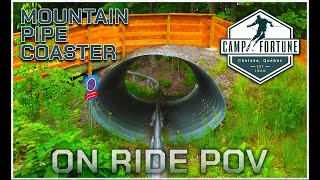 Mountain Pipe Coaster On Ride POV | Camp Fortune - Parc Gatineau, Quebec