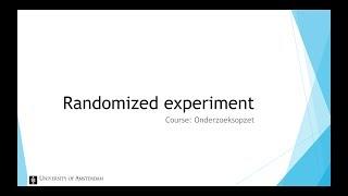 Randomized Experiments - Introduction