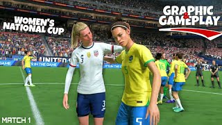 Brazil vs USA | Women's National Cup FIFA 22  Match 1