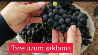 Üzümü bozulmadan yıllarca sakla.