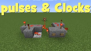 Minecraft - Pulse Generators and Redstone Clocks