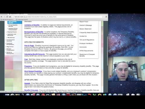 Law Advice-How to File for New Jersey State Temporary Disability Benefits Law Advice-How to File for New Jersey State Temporary Disability Benefits