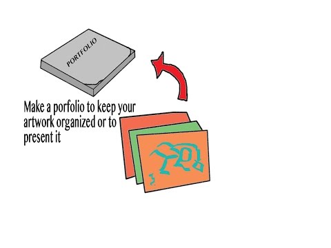 How to make an art porfolio/folder How to make an art porfolio/folder