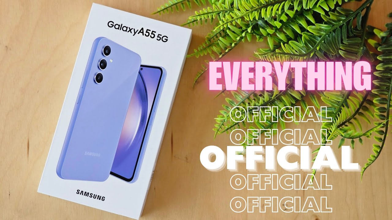 Samsung Galaxy A55 - EVERYTHING Official Look 2024 - YouTube