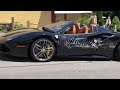 ferrari shedded by lug nut spikes on semi truck