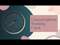 CSS Glassmorphism Working Analog Clock | JavaScript Clock