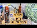 How to Secure into HOLLOW BRICK using RAMSET Ultra Fix | DIY