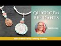 Fast DIY Jewelry Gifts! Wirework Gem Pendants w/ Beki Foster & Sam's Bead Shop! Merry Makers Series