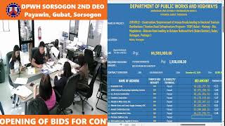 Procurement Livestream for DPWH Sorsogon 2nd District Engineering Office on December 5, 2024