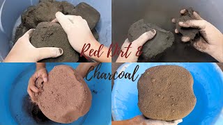 Pure Red Dirt \u0026 Pure Charcoal NonStop Crumbling Compilation | Multi Textures Crumbling Speedy ASMR