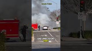 Dramatic Firefighter Rescue! #shorts #youtubeshorts #fire