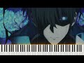 dark aria ＜lv2＞ solo leveling ep6 ost piano cover sheet music 4k