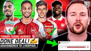 DEAL AGREED? Havertz Medical & Partey EXIT✅ Timber to Arsenal TERMS AGREED📝Gravenberch to Liverpool🚨