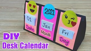 DIY Desk Calendar Making Handmade Easy | How to make new year 2021 desk calendar | Handmade calendar