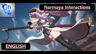 Granblue Fantasy Versus Rising Narmaya Interactions (English)