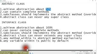 PHP Object Oriented Programming. interface and Abstract