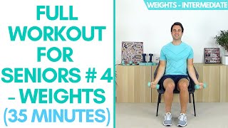 Full Workout With Weights For Seniors | 35 Minutes | Intermediate