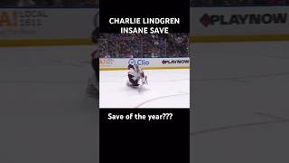 Charlie Lindgren INSANE SAVE!!! #nhl #hockey #goalie #highlights #sports #hockeyhighlights