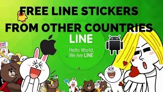 How to get LINE STICKERS for FREE? New Method in description IOS/ANDROID VPN Update sept 2016