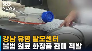 강남 유명 탈모센터, 불법 원료 섞은 제품 판매하다 적발 / SBS