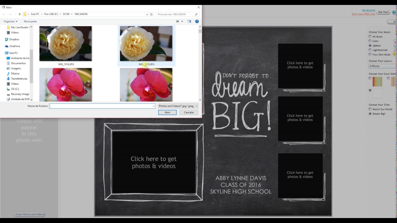 Using Smilebox Youtube