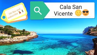 360° 5K Walking tour of Cala San Vicente, Mallorca, Spain 💃🕺 (The Calas and beaches)