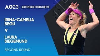 Irina-Camelia Begu v Laura Siegemund Extended Highlights | Australian Open 2023 Second Round
