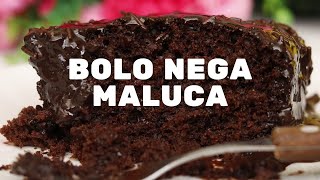 Receita de bolo Nega Maluca bem chocolatudo