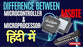 Difference Between Microprocessor and Microcontroller || #microprocessor #microcontroller #hindi