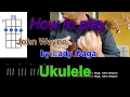 How to play John Wayne by Lady Gaga Ukulele