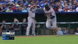 MIN@KC: Hicks puts Twins in front with sacrifice fly