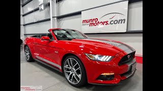 2015 SOLDSOLDSOLD Ford Mustang 5.0L 6 Spd Man GT Premium Convertible Race Red Silver Racing Stripes