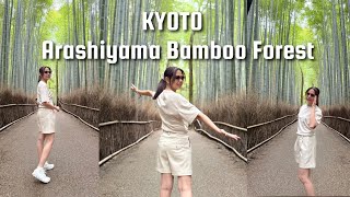 Kyoto Arashiyama Bamboo Forest vlog! Japan 🇯🇵 Sagaogurayama Tabuchiyamacho🎋❤️