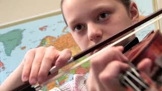 Maria Ioudenitch, Portrait of a Violinist at Age 11