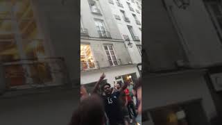 Ambiance a Paris après France Belgique