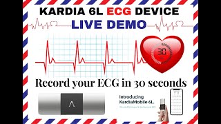 LIVE DEMO - KARDIAMOBILE 6 LEAD ECG DEVICE  ( Protect your Heart ❤️ )