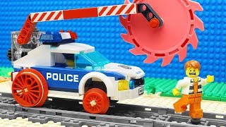 Lego Train Police Excavator Transport Fail