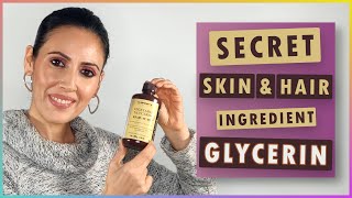 How to use glycerin (glycerol) for glowing skin and shiny hair. Winter skin care for dry skin n lips