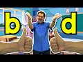 The Difference Between b and d | Jack Hartmann Telling b from d