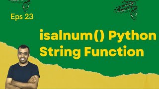 isalnum() Python String Function #23 #LingarajTechhub