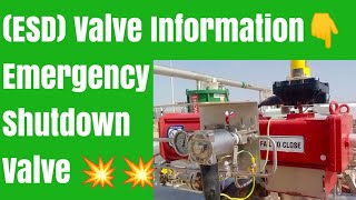 ESD Valve Information 💥Emergency Shutdown Value कि जानकारी 🥳🥳💥