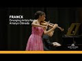 Morningside MB 2024 | Amaryn Olmeda - Franck Sonata in A Major for Violin and Piano