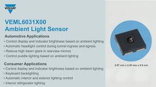 Optoelectronics: First Automotive-qualified Digital Ambient Light Sensor