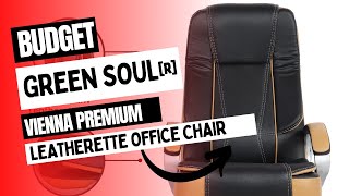 Green Soul Vienna Premium Leatherette Office Chair | High Back Ergonomic Home Office Executive Chair