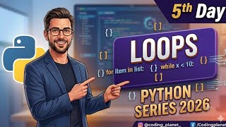Learn Python Easily 💻 | Day 5 Coding School | Loops | Break & Continue | Range