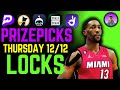 (INSANE VALUE 🔥) NBA PRIZEPICKS BEST BETS TODAY | PLAYER PROPS THURSDAY December 12th #nbapicks