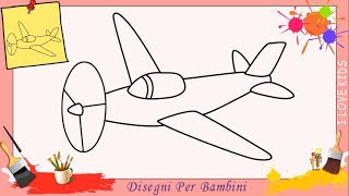 Disegni di aerei FACILI per bambini | Come disegnare un aereo passo per passo 2