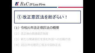 ①改正意匠法を総ざらい！