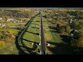 lyduvėnai railway bridge. lyduvėnų geležinkelio tiltas. 4k